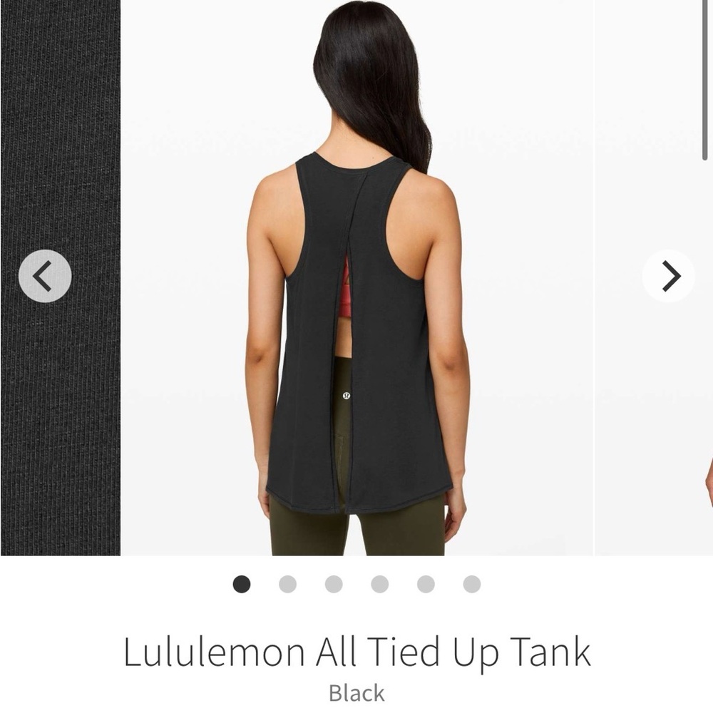 Lululemon All Tied Up Tank
Black